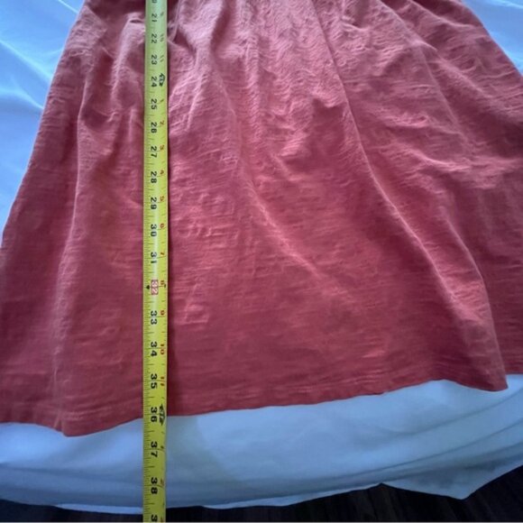 Old Navy Slub Cotton T-Shirt Dress Fit & Flare Rust L - Picture 7 of 7